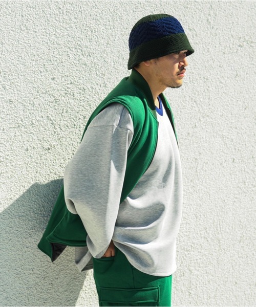 BEAVER（ビーバー）の「FAZZURA/ファズラ　REVERSIBLE VEST リバーシブルベスト（ベスト・メンズ・ダークグリーン/キャメル・1/2）」の15枚目の写真