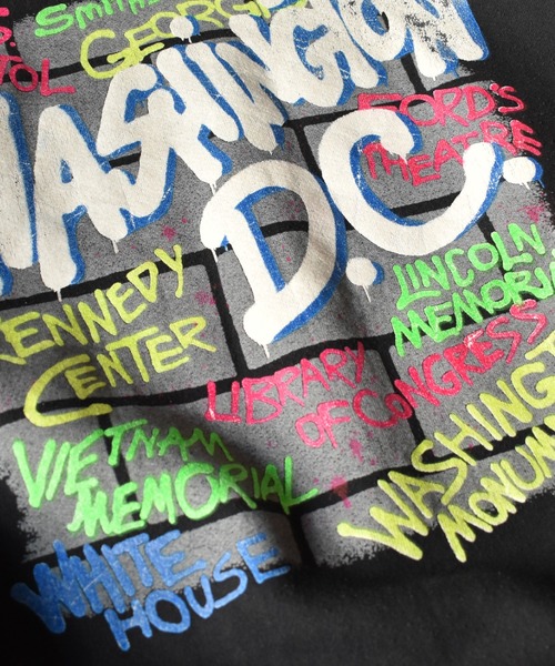 VINTAGE（ヴィンテージ）の「【ヴィンテージ古着】90's WASHINGTON DC クルーネックスウェット（スウェット・メンズ・ブラック・X-LARGE）」の2枚目の写真