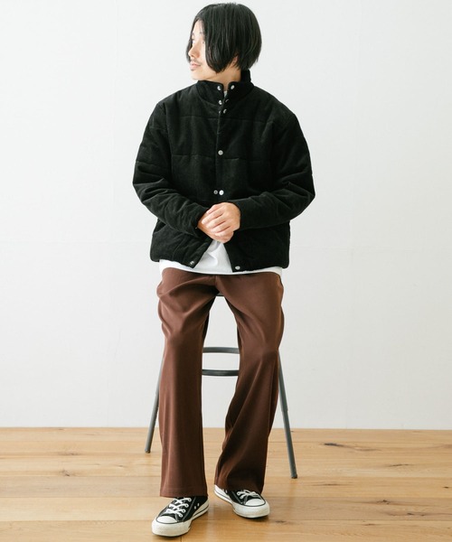 ITEMS URBANRESEARCH（アイテムズ アーバンリサーチ）の「コーデュロイ中綿スタンドカラージャケット（ダウンジャケット/コート・メンズ・オフホワイト/グレー/ブラック/キャメル・MEDIUM/LARGE）」の22枚目の写真