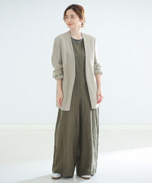 TICCA 麻　リネン100% コンビネゾン TICCA（ティッカ）の「TICCA リネンコンビネゾン（つなぎ