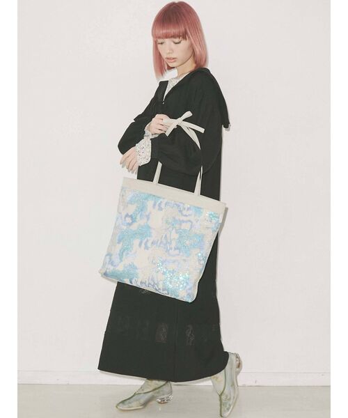 merry jenny（メリージェニー）の「WATERYスパンコールトート（トートバッグ・レディース・ブルー/ブラウン/ピンク・FREE）」の18枚目の写真
