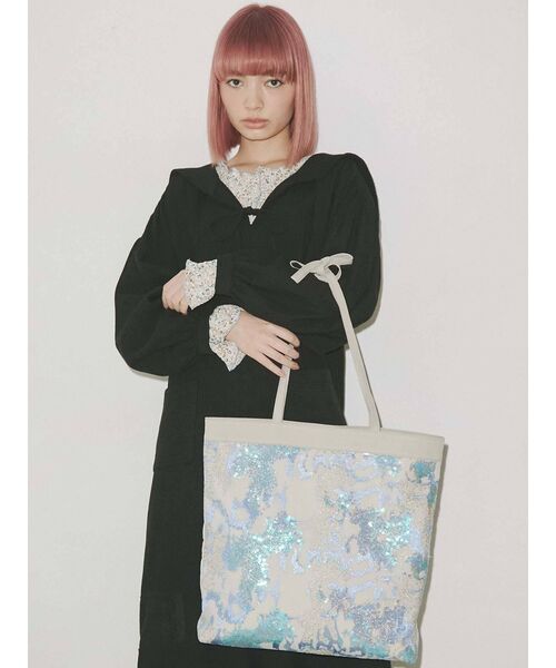 merry jenny（メリージェニー）の「WATERYスパンコールトート（トートバッグ・レディース・ブルー/ブラウン/ピンク・FREE）」の17枚目の写真