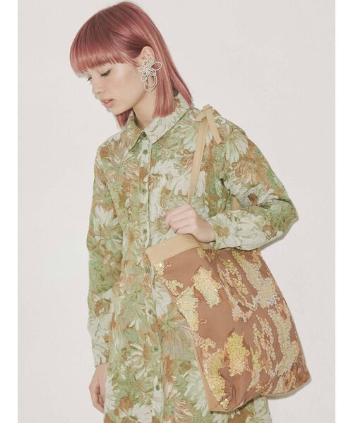 merry jenny（メリージェニー）の「WATERYスパンコールトート（トートバッグ・レディース・ブルー/ブラウン/ピンク・FREE）」の10枚目の写真