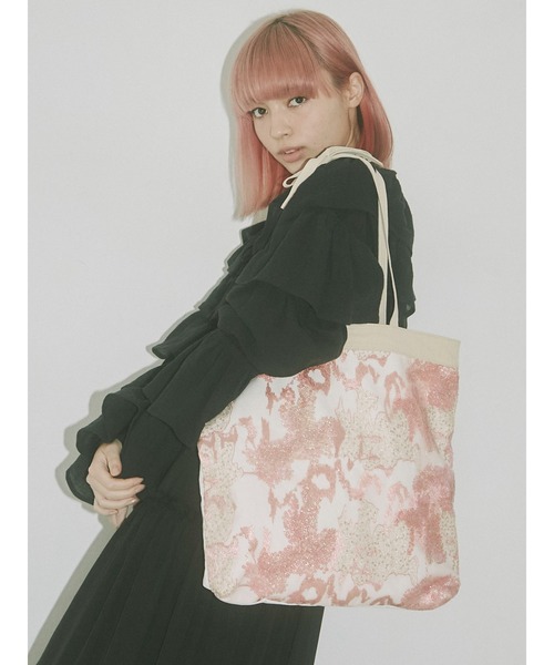 merry jenny（メリージェニー）の「WATERYスパンコールトート（トートバッグ・レディース・ブルー/ブラウン/ピンク・FREE）」の4枚目の写真