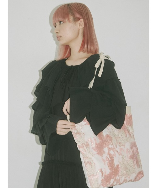 merry jenny（メリージェニー）の「WATERYスパンコールトート（トートバッグ・レディース・ブルー/ブラウン/ピンク・FREE）」の5枚目の写真