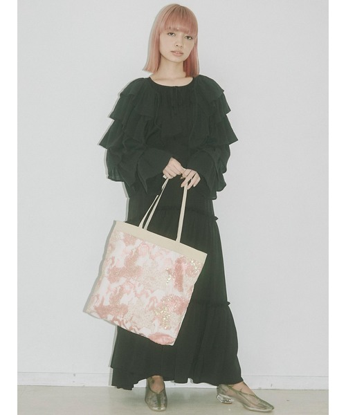 merry jenny（メリージェニー）の「WATERYスパンコールトート（トートバッグ・レディース・ブルー/ブラウン/ピンク・FREE）」の9枚目の写真