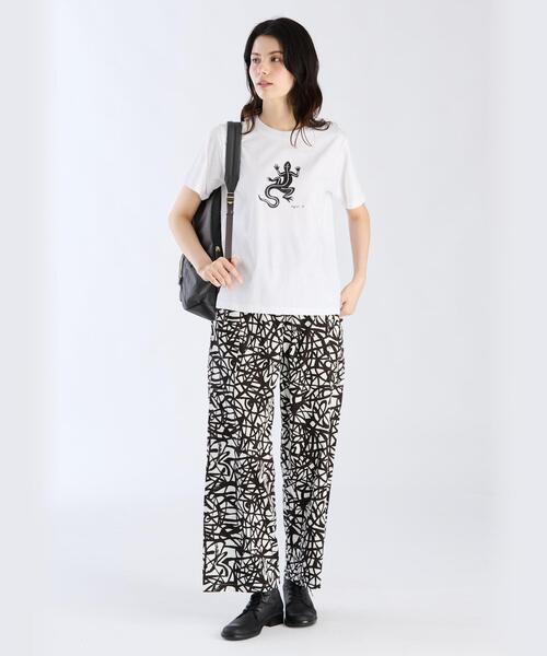 agnes b.（アニエスベー）の「SF64 TS レザールTシャツ（Tシャツ/カットソー・レディース・ホワイト・2/3/1）」の5枚目の写真