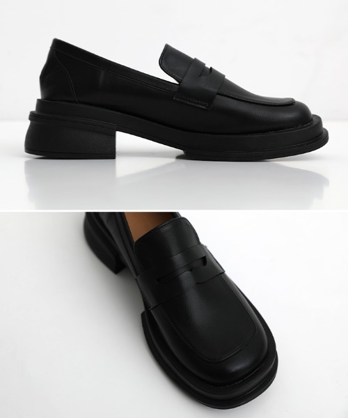 select MOCA(セレクトモカ)の「スクエアトゥフェイクレザーローファー(ローファー・レディース・ブラック/ブラウン/オフホワイト・SMALL/MEDIUM/LARGE)」の16枚目の写真