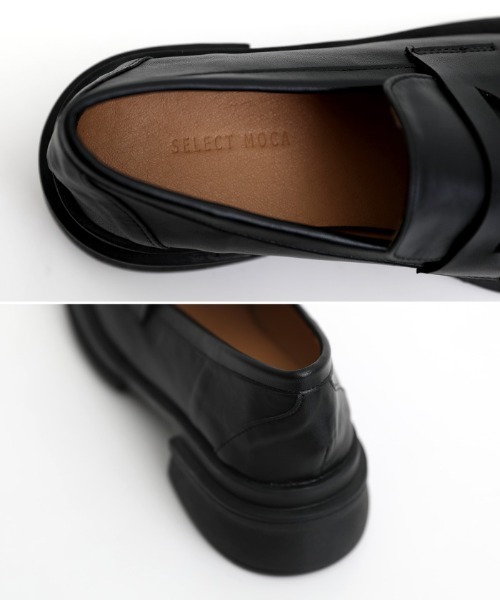 select MOCA(セレクトモカ)の「スクエアトゥフェイクレザーローファー(ローファー・レディース・ブラック/ブラウン/オフホワイト・SMALL/MEDIUM/LARGE)」の17枚目の写真