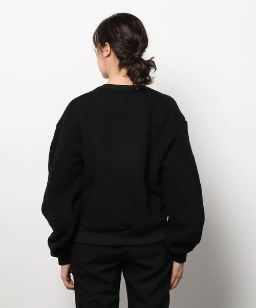 blanc basque（ブランバスク）の「BLANC basque ブランバスク 裏起毛ARMYトレーナー（スウェット・レディース・ブラック/アイボリー・FREE）」の13枚目の写真