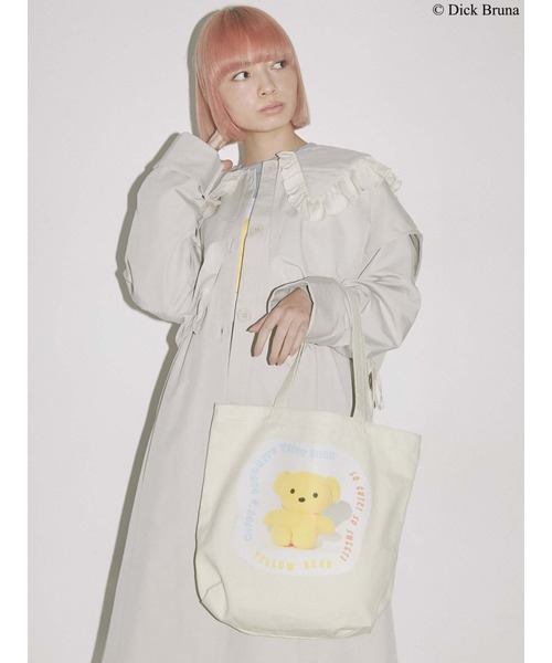 merry jenny（メリージェニー）の「きいろいくまトート（トートバッグ・レディース・アイボリー/ブルー・FREE）」の5枚目の写真