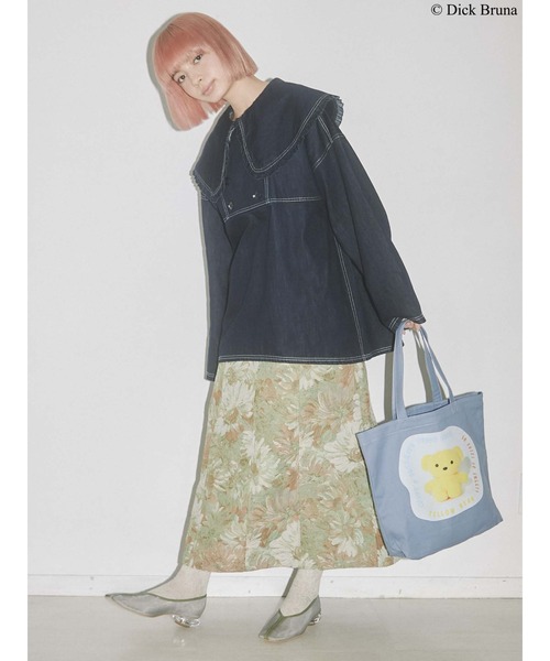 merry jenny（メリージェニー）の「きいろいくまトート（トートバッグ・レディース・アイボリー/ブルー・FREE）」の15枚目の写真