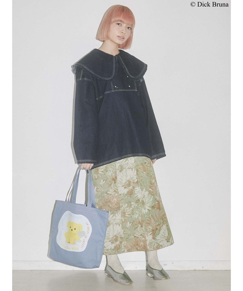 merry jenny（メリージェニー）の「きいろいくまトート（トートバッグ・レディース・アイボリー/ブルー・FREE）」の19枚目の写真