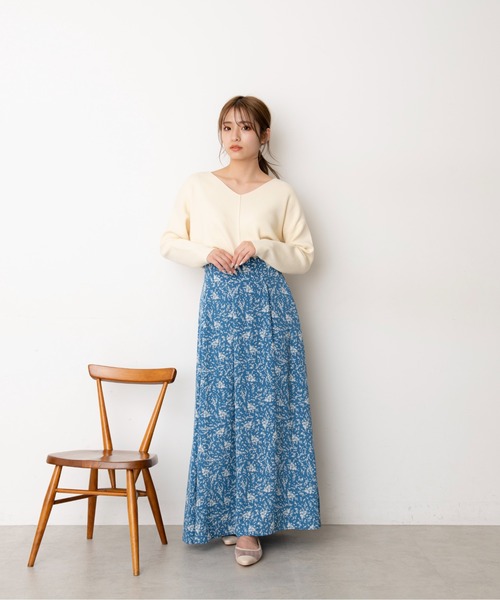 FREE'S MART（フリーズマート）の「◆総針前後2Way裾ダーツニット（ニット/セーター・レディース・ブラック/ホワイト/グリーン/オレンジ・FREE）」の5枚目の写真