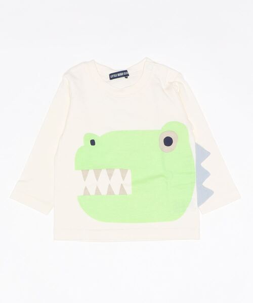 LB CLUB（エルビークラブ）の「天竺３柄込みＴシャツ（Tシャツ/カットソー・キッズ・ホワイト/ピンク/ブルー・90/100/120/80/130/110）」の2枚目の写真