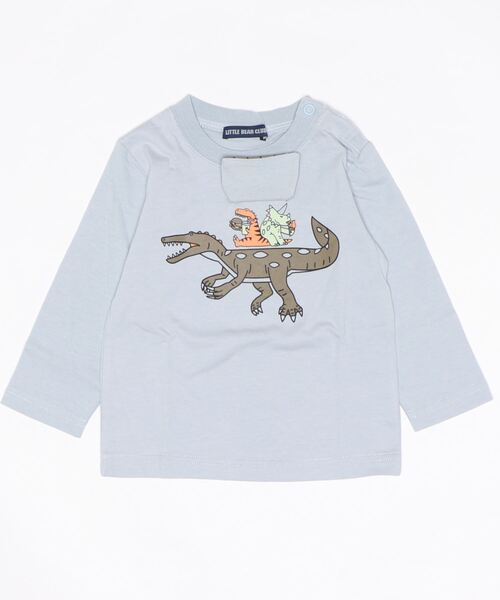 LB CLUB（エルビークラブ）の「天竺３柄込みＴシャツ（Tシャツ/カットソー・キッズ・ホワイト/ピンク/ブルー・90/100/120/80/130/110）」の4枚目の写真