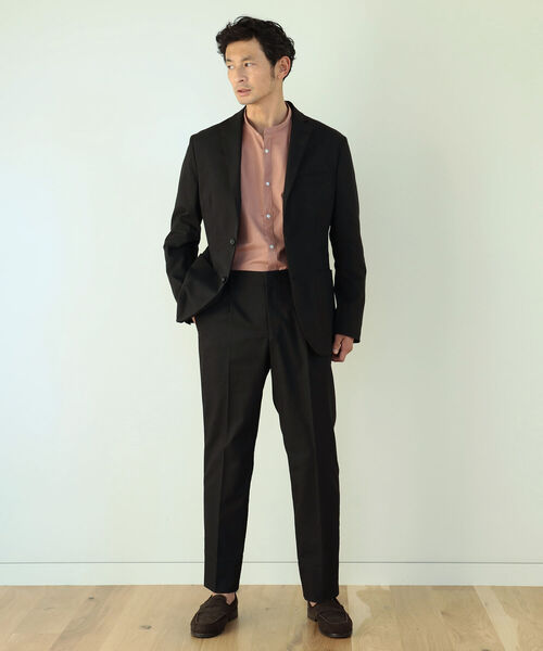 B:MING by BEAMS(ビーミングバイビームス)の「B:MING by BEAMS / NOMAD コットン調 ストレッチ ジャケット (セットアップ対応)(スーツジャケット・メンズ・ブラック/ダークブラウン/カーキ・44/46/48/50)」の8枚目の写真