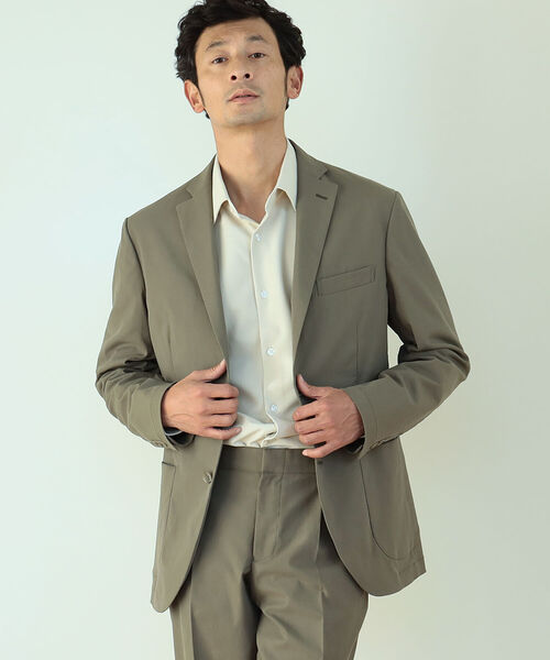 B:MING by BEAMS(ビーミングバイビームス)の「B:MING by BEAMS / NOMAD コットン調 ストレッチ ジャケット (セットアップ対応)(スーツジャケット・メンズ・ブラック/ダークブラウン/カーキ・44/46/48/50)」の17枚目の写真