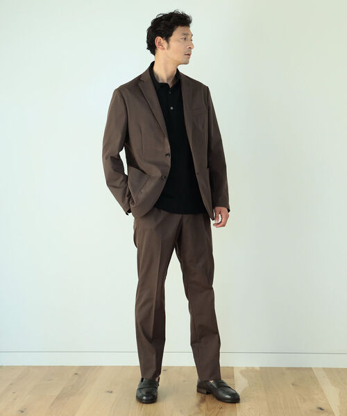 B:MING by BEAMS(ビーミングバイビームス)の「B:MING by BEAMS / NOMAD コットン調 ストレッチ ジャケット (セットアップ対応)(スーツジャケット・メンズ・ブラック/ダークブラウン/カーキ・44/46/48/50)」の5枚目の写真