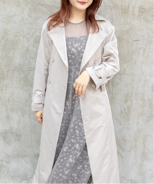 RANDA(ランダ)の「カッティングデザイントレンチコート(トレンチコート・レディース・アイボリー/ベージュ・1/0)」の16枚目の写真