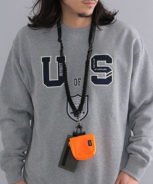 SHIPS（シップス）の「【WEB限定】SHIPS: 〈撥水加工〉 2セット ポーチ ネック ストラップ（ショルダーバッグ・メンズ・ブラック/オリーブ/イエロー・ONE SIZE）」の9枚目の写真