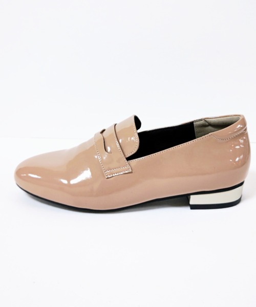 Noubel Voug Relax（ヌーベルヴォーグリラックス）の「【晴雨兼用】ソフトエナメルタイプ ローファー ローヒール パンプス（レインシューズ・レディース・ベージュ/ブラック/アイボリー・L/M/LL/S）」の10枚目の写真