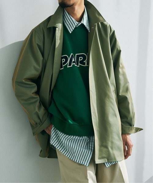 EDIFICE（エディフィス）の「ステンカラー CPOシャツ（ブルゾン・メンズ・カーキ/ベージュ/ネイビー・SMALL/LARGE/MEDIUM）」の8枚目の写真