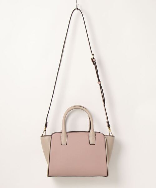 Samantha Thavasa（サマンサタバサ）の「バイカラーハンドルバッグ（ハンドバッグ・レディース・ブラック/グレイッシュベージュ/ピンクベージュ/オフホワイト・FREE）」の5枚目の写真