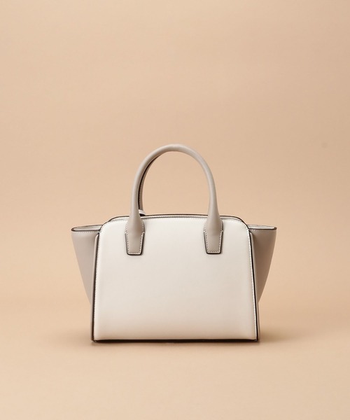 Samantha Thavasa（サマンサタバサ）の「バイカラーハンドルバッグ（ハンドバッグ・レディース・ブラック/グレイッシュベージュ/ピンクベージュ/オフホワイト・FREE）」の16枚目の写真