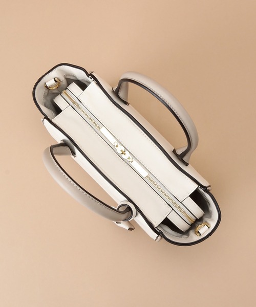 Samantha Thavasa（サマンサタバサ）の「バイカラーハンドルバッグ（ハンドバッグ・レディース・ブラック/グレイッシュベージュ/ピンクベージュ/オフホワイト・FREE）」の20枚目の写真