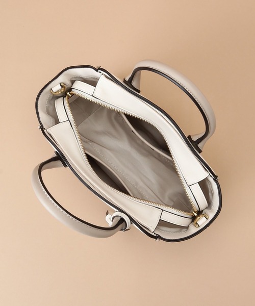 Samantha Thavasa（サマンサタバサ）の「バイカラーハンドルバッグ（ハンドバッグ・レディース・ブラック/グレイッシュベージュ/ピンクベージュ/オフホワイト・FREE）」の18枚目の写真