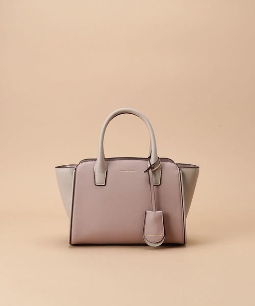Samantha Thavasa（サマンサタバサ）の「バイカラーハンドルバッグ（ハンドバッグ・レディース・ブラック/グレイッシュベージュ/ピンクベージュ/オフホワイト・FREE）」の12枚目の写真