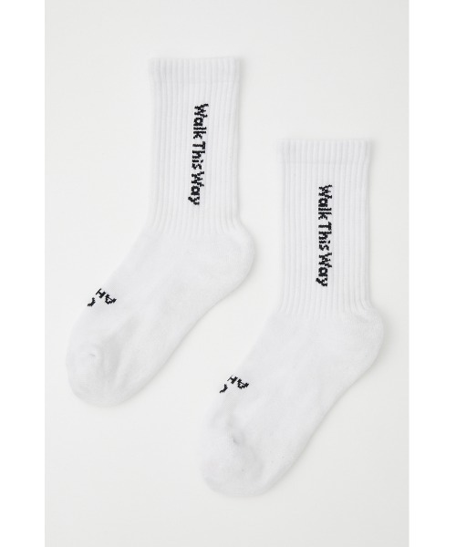 SLY(スライ)の「LOGO JQ SOCKS ロゴ ソックス(ソックス/靴下・レディース・ホワイト/イエロー・FREE)」の2枚目の写真