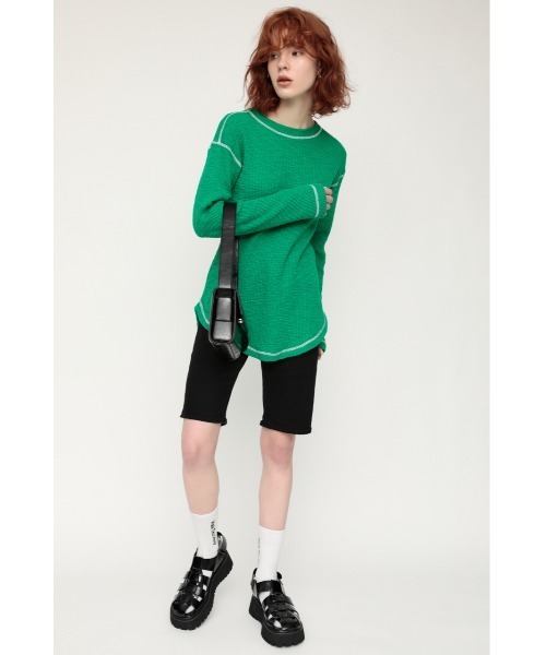 SLY(スライ)の「LOGO JQ SOCKS ロゴ ソックス(ソックス/靴下・レディース・ホワイト/イエロー・FREE)」の9枚目の写真