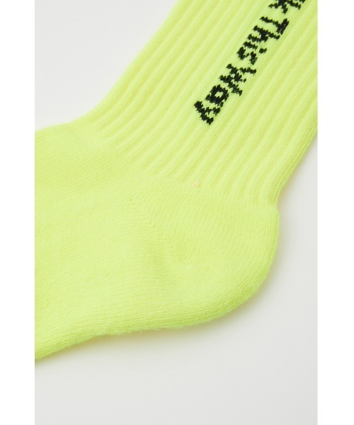SLY(スライ)の「LOGO JQ SOCKS ロゴ ソックス(ソックス/靴下・レディース・ホワイト/イエロー・FREE)」の12枚目の写真