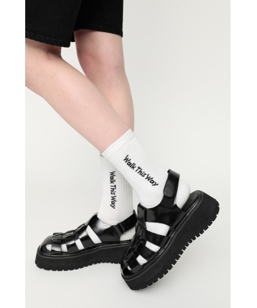 SLY(スライ)の「LOGO JQ SOCKS ロゴ ソックス(ソックス/靴下・レディース・ホワイト/イエロー・FREE)」の8枚目の写真