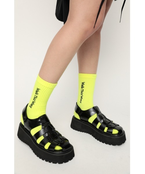 SLY(スライ)の「LOGO JQ SOCKS ロゴ ソックス(ソックス/靴下・レディース・ホワイト/イエロー・FREE)」の15枚目の写真