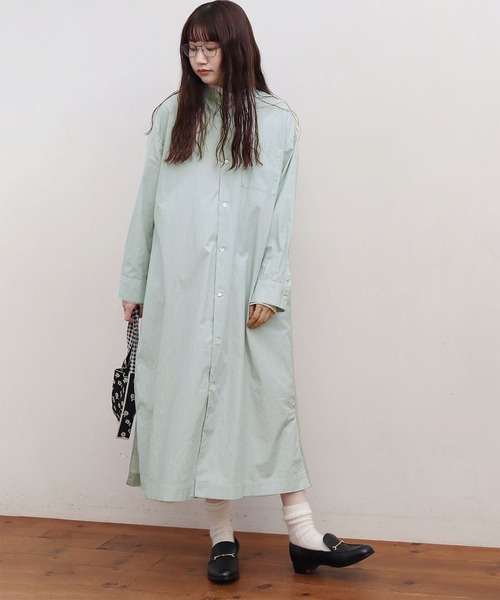 fig Ｌondon（フィグロンドン）の「sunny day shirt dress（シャツワンピース・レディース・その他/パープル/ホワイト・FREE）」の15枚目の写真