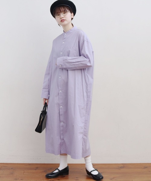 fig Ｌondon（フィグロンドン）の「sunny day shirt dress（シャツワンピース・レディース・その他/パープル/ホワイト・FREE）」の13枚目の写真