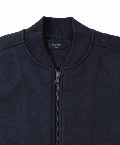 GLAZOS（グラソス）の「裏毛・ドロップショルダーMA-1（MA-1・キッズ・ネイビー/ベージュ系その他/ブラック・140cm/170cm/130cm/150cm/160cm）」の6枚目の写真