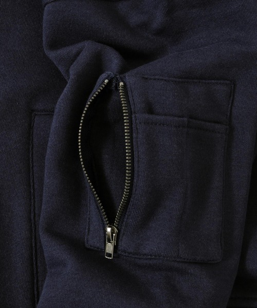 GLAZOS（グラソス）の「裏毛・ドロップショルダーMA-1（MA-1・キッズ・ネイビー/ベージュ系その他/ブラック・140cm/170cm/130cm/150cm/160cm）」の10枚目の写真