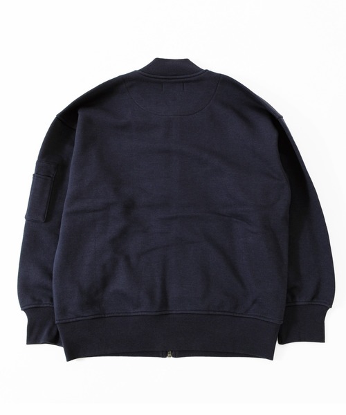 GLAZOS（グラソス）の「裏毛・ドロップショルダーMA-1（MA-1・キッズ・ネイビー/ベージュ系その他/ブラック・140cm/170cm/130cm/150cm/160cm）」の14枚目の写真