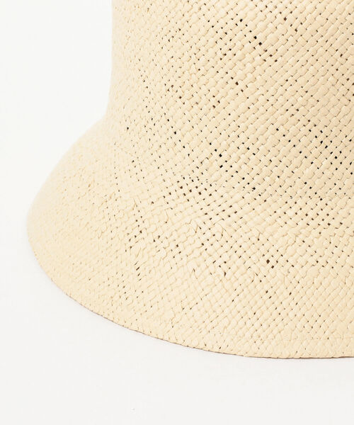 BEAMS LIGHTS(ビームスライツ)の「BEAMS LIGHTS / ペーパー織り HAT(ハット・レディース・ベージュ/ナチュラル・ONE SIZE)」の5枚目の写真