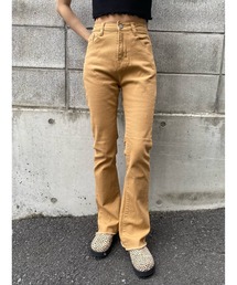 フレアカラーパンツ