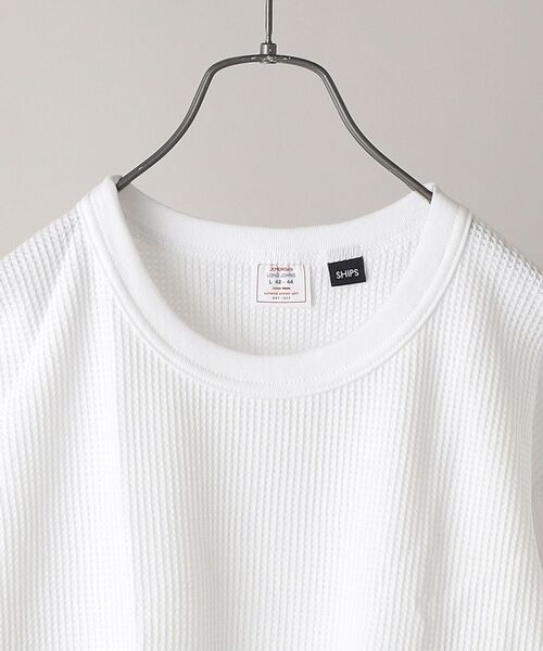JEMORGAN（ジェーイーモーガン）の「【SHIPS別注】JEMORGAN: ワッフル ロングスリーブ Tシャツ (ロンT)（Tシャツ/カットソー・メンズ・ブラック/グレー/ホワイト/ネイビー/ライトグレー・L/M）」の7枚目の写真