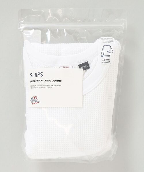 JEMORGAN（ジェーイーモーガン）の「【SHIPS別注】JEMORGAN: ワッフル ロングスリーブ Tシャツ (ロンT)（Tシャツ/カットソー・メンズ・ブラック/グレー/ホワイト/ネイビー/ライトグレー・L/M）」の12枚目の写真