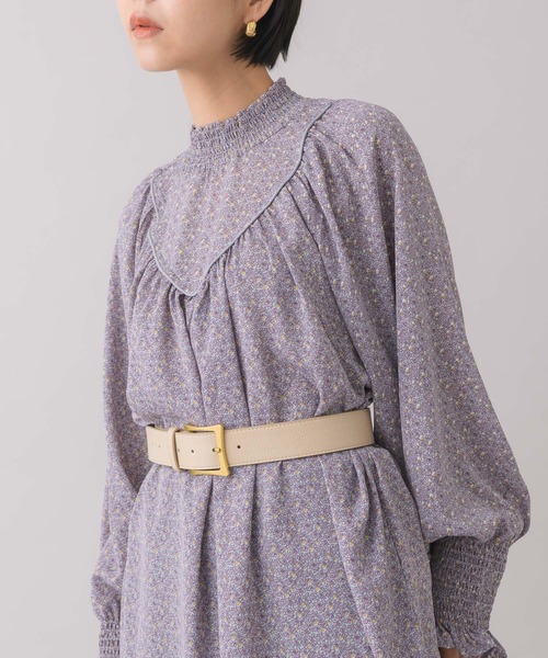 KATHARINE ROSS(キャサリンロス)の「【KATHARINE ROSS】レザーライクマットゴールドバックルベルト 38mm幅 WEB限定(ベルト・レディース・ブラック/ベージュ/ブラウン・MEDIUM)」の9枚目の写真