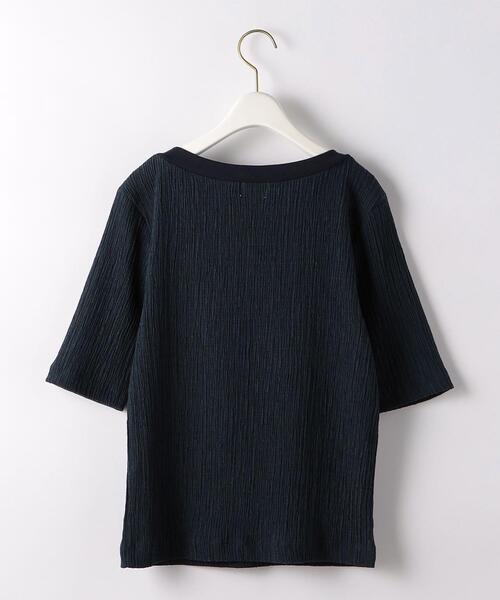 green label relaxing(グリーンレーベルリラクシング)の「ボタンデザイン シャーリング プルオーバー カットソー(Tシャツ/カットソー・レディース・ベージュ/ネイビー/オフホワイト・FREE)」の17枚目の写真