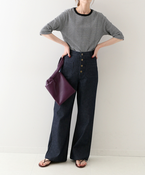 SLOBE IENA(スローブイエナ)の「【Lee /リー】SLOBE別注 マリンデニムパンツ◆(デニムパンツ・レディース・ホワイト/ブルー・38/36)」の17枚目の写真