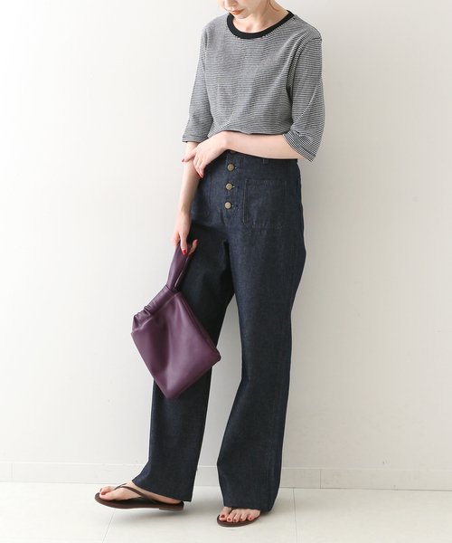 SLOBE IENA(スローブイエナ)の「【Lee /リー】SLOBE別注 マリンデニムパンツ◆(デニムパンツ・レディース・ホワイト/ブルー・38/36)」の21枚目の写真